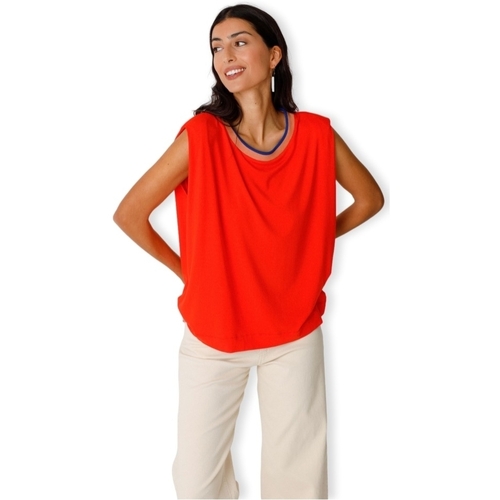 Odjeća Žene
 Sportske majice Skfk T-Shirt Belia - Red Crvena