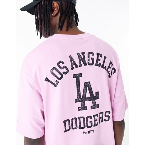 New-Era Mlb wordmark os tee losdod Ružičasta