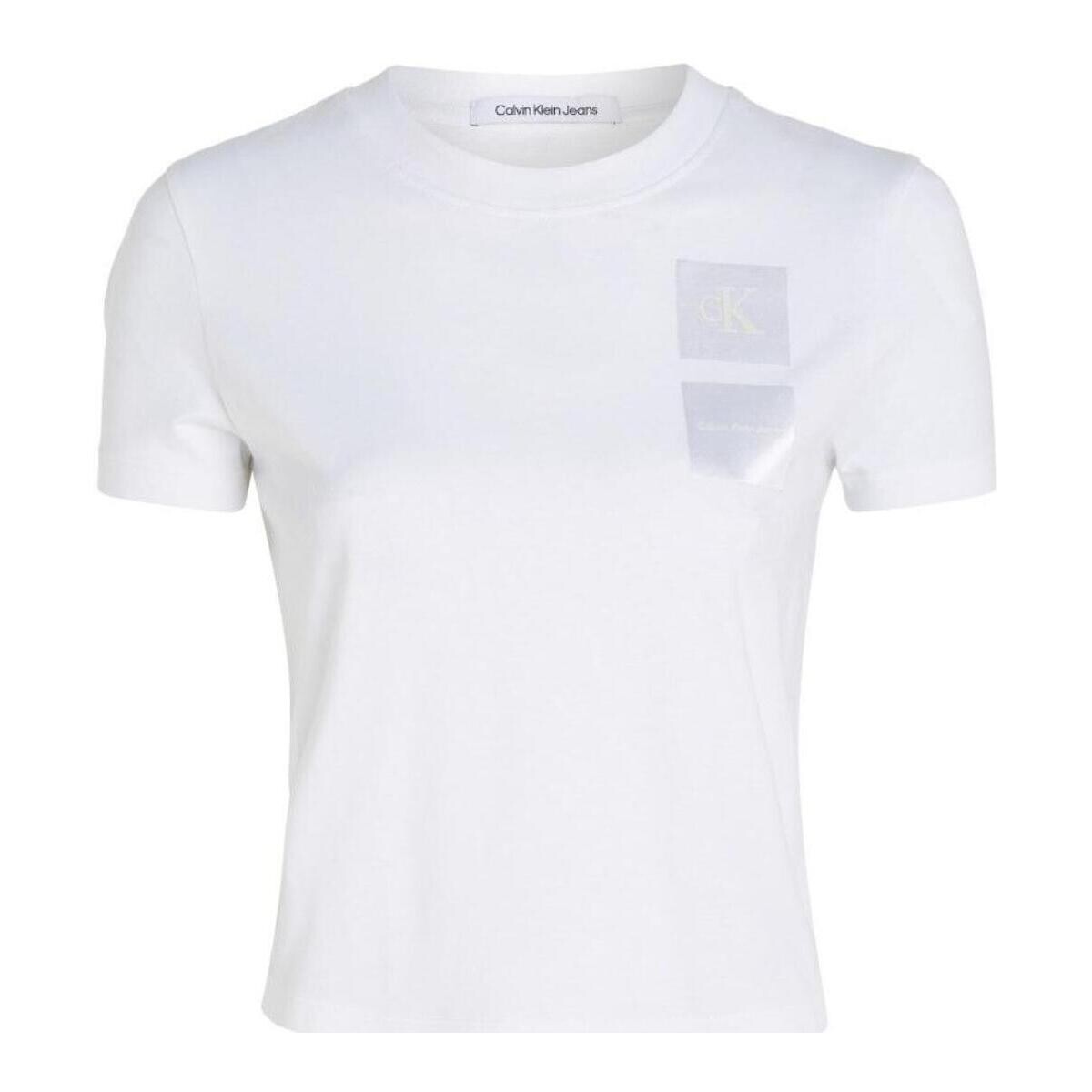 Odjeća Žene
 Majice kratkih rukava Calvin Klein Jeans  Bijela