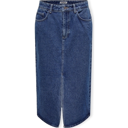 Odjeća Žene
 Suknje Only Noos Bianca Midi Skirt - Medium Blue Denim Plava