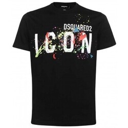 Odjeća Sportske majice Dsquared T-Shirt Icon Homme noir Crna
