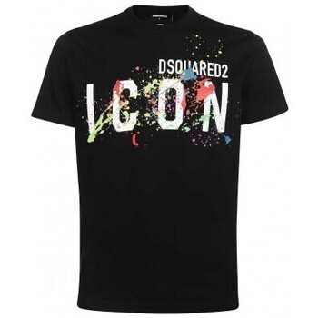 Odjeća Sportske majice Dsquared T-Shirt Icon Homme noir Crna