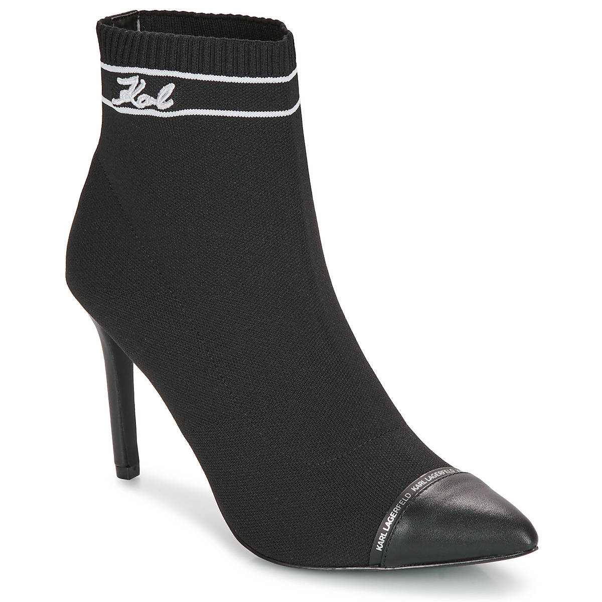 Obuća Žene
 Gležnjače Karl Lagerfeld PANDARA Mid Knit Signia Boot Crna