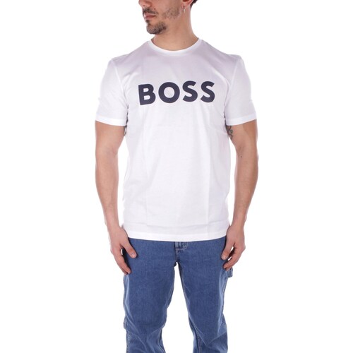 Odjeća Muškarci
 Majice kratkih rukava BOSS 50481923 Bijela