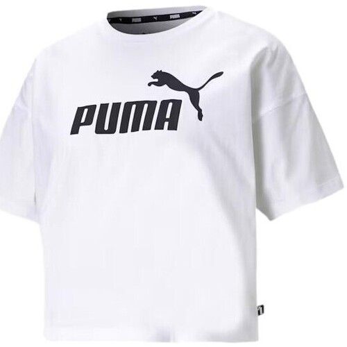 Odjeća Žene
 Majice kratkih rukava Puma CAMISETA MUJER ESS  CROPPED LOGO  586866 Bijela