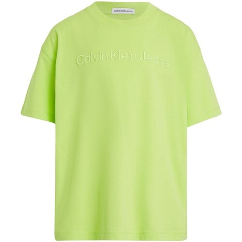 Odjeća Dječak
 Majice dugih rukava Calvin Klein Jeans IB0IB02030 Zelena