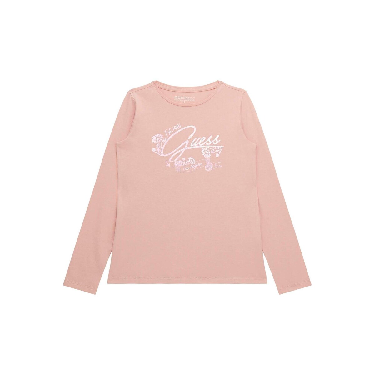 Odjeća Djevojčica Majice dugih rukava Guess LS T SHIRT Ružičasta
