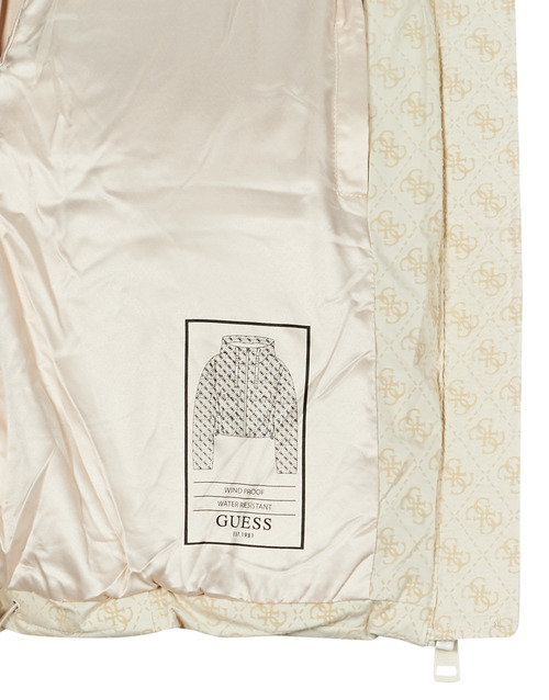 Guess DAISY PUFFER LOGO FLOCK Bež