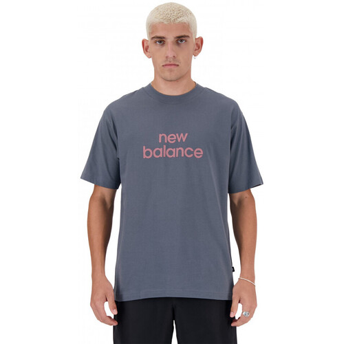 Odjeća Muškarci
 Majice / Polo majice New Balance Sport essentials linear t-shirt Plava