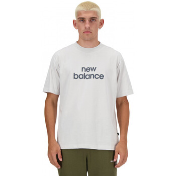 Odjeća Muškarci
 Majice / Polo majice New Balance Sport essentials linear t-shirt Bijela