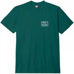 Odjeća Muškarci
 Majice / Polo majice Obey studios icon Zelena
