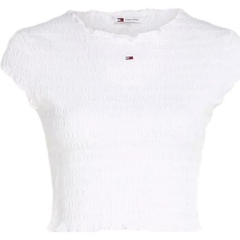 Odjeća Žene
 Majice kratkih rukava Tommy Jeans CAMISETA SLIM SMOCK   DW0DW17888 Bijela