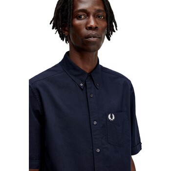 Fred Perry CAMISA HOMBRE OXFORD   M5503 Plava