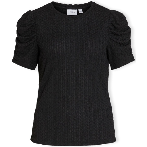 Odjeća Žene
 Topovi i bluze Vila Noos Top Anine S/S - Black Crna