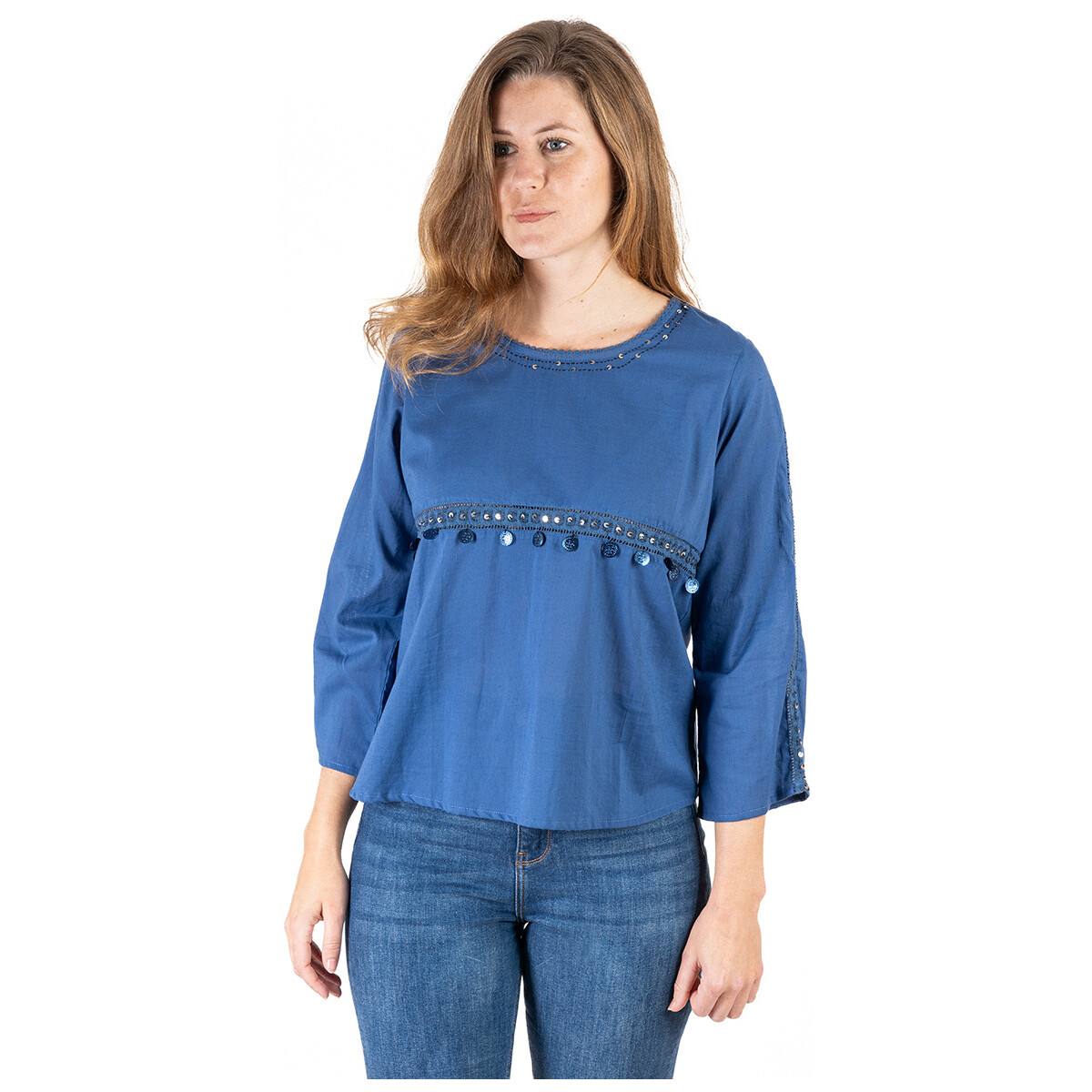 Odjeća Žene
 Topovi i bluze Isla Bonita By Sigris Bluza Plava