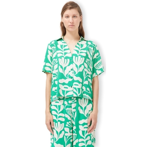 Odjeća Žene
 Topovi i bluze Compania Fantastica COMPAÑIA FANTÁSTICA Shirt 43008 - Flowers Zelena