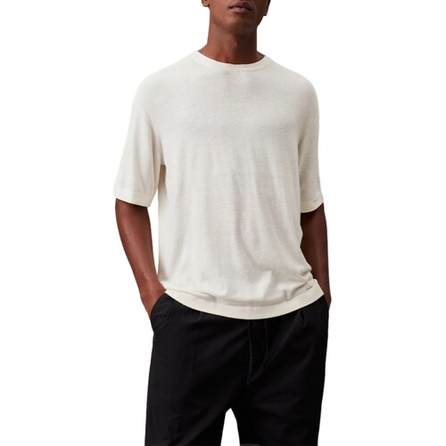 Odjeća Muškarci
 Polo majice dugih rukava Calvin Klein Jeans K10K112852 Bijela