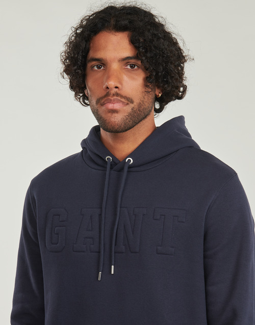 Gant EMBOSSED SWEAT HOODIE Tamno plava  