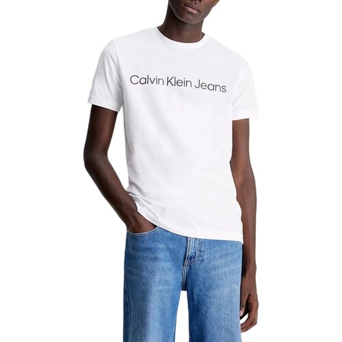 Odjeća Muškarci
 Polo majice dugih rukava Calvin Klein Jeans J30J325215 Bijela