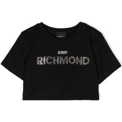 Odjeća Djevojčica Majice kratkih rukava John Richmond RGP24145TS Crna