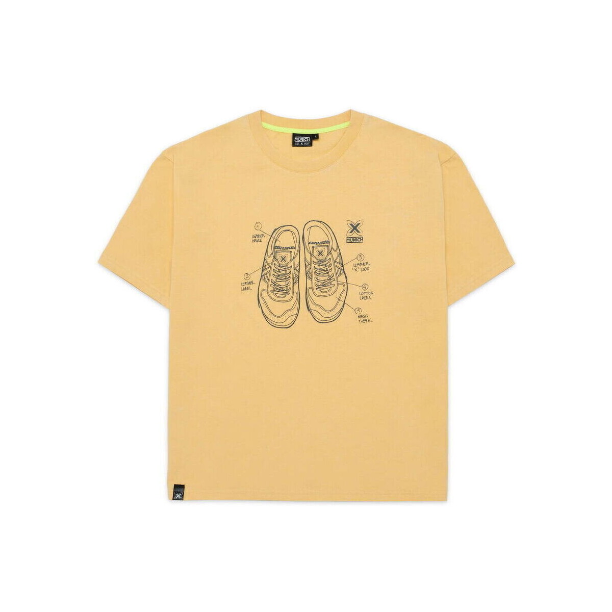 Odjeća Muškarci
 Majice kratkih rukava Munich T-shirt sneakers žuta