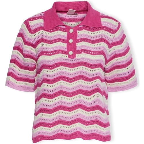 Odjeća Žene
 Topovi i bluze Y.a.s YAS Furo Knit S/S - Birch/Pastel Lavender Bež