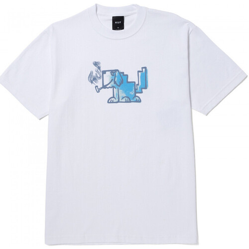 Odjeća Muškarci
 Majice / Polo majice Huf T-shirt mod-dog ss Bijela