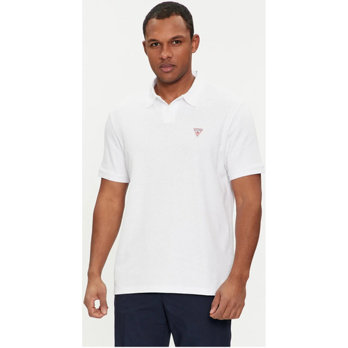 Odjeća Muškarci
 Majice / Polo majice Guess F4GP00 KC5Y1 Bijela
