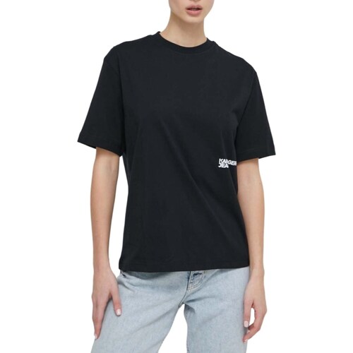 Odjeća Žene
 Polo majice dugih rukava Karl Lagerfeld 241J1707 Crna