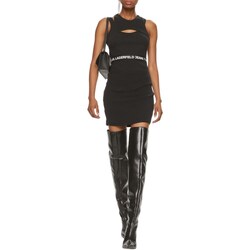 Odjeća Žene
 Kratke haljine Karl Lagerfeld 241J1303 Crna