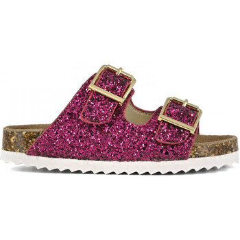 Obuća Djevojčica Sandale i polusandale Colors of California Glitter sandal 2 buckles Ružičasta