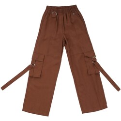 Odjeća Djevojčica Cargo hlače Manila Grace MG2705 Smeđa