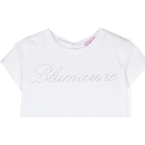 Odjeća Djevojčica Majice kratkih rukava Miss Blumarine IA4050J5003 Bijela