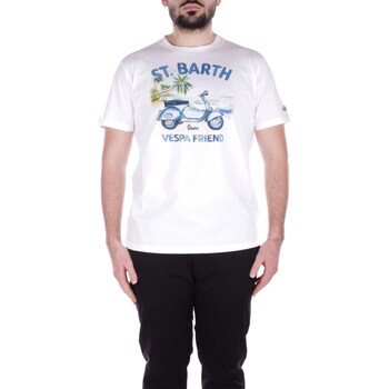 Odjeća Muškarci
 Majice kratkih rukava Mc2 Saint Barth TSHM001 Bijela