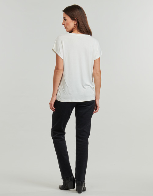 Only ONLLOUISA CAPSLEEVE MIX TOP BOX JRS Bež