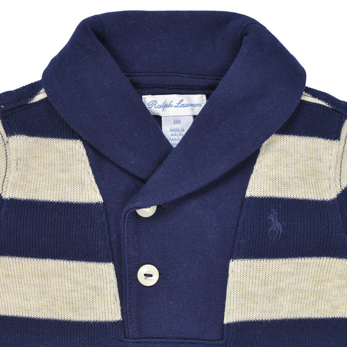 Polo Ralph Lauren SHAWL COVERL-ONE PIECE-COVERALL Siva / Tamno plava  