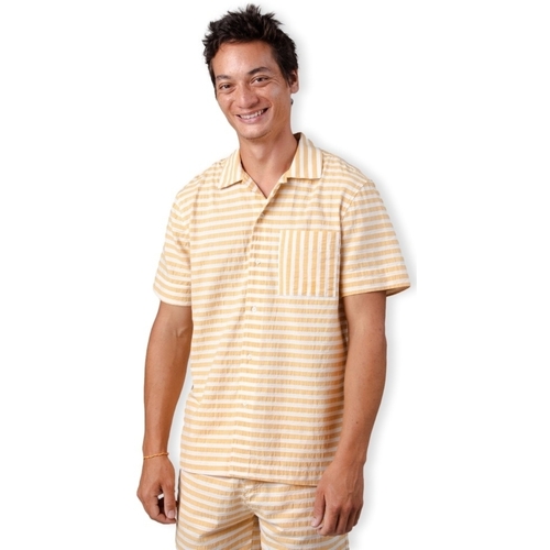 Odjeća Muškarci
 Košulje dugih rukava Brava Fabrics Stripes Overshirt - Sand žuta