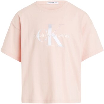 Odjeća Djevojčica Majice kratkih rukava Calvin Klein Jeans IG0IG02434 Ružičasta