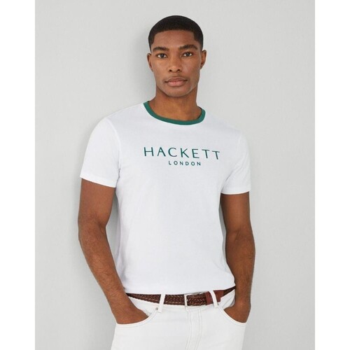 Odjeća Muškarci
 Majice kratkih rukava Hackett HM500797 HERITAGE Bijela