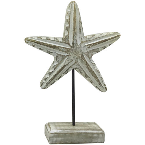 Dom Dekorativni predmeti  Signes Grimalt Drvena Morska Zvijezda Siva