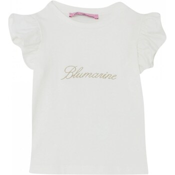 Odjeća Djevojčica Majice kratkih rukava Miss Blumarine IA4098J5003 Bijela