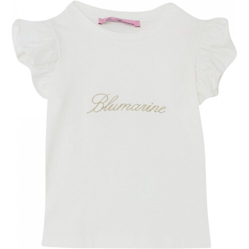 Odjeća Djevojčica Majice kratkih rukava Miss Blumarine IA4098J5003 Bijela