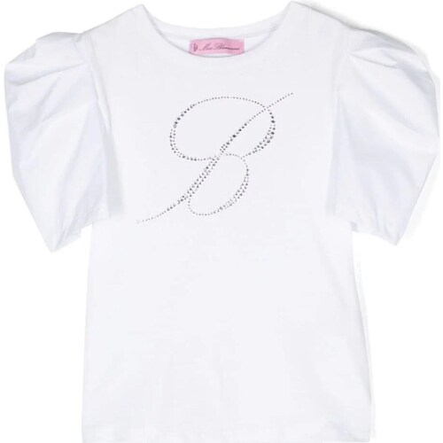 Odjeća Djevojčica Majice kratkih rukava Miss Blumarine IA4134J5003 Bijela