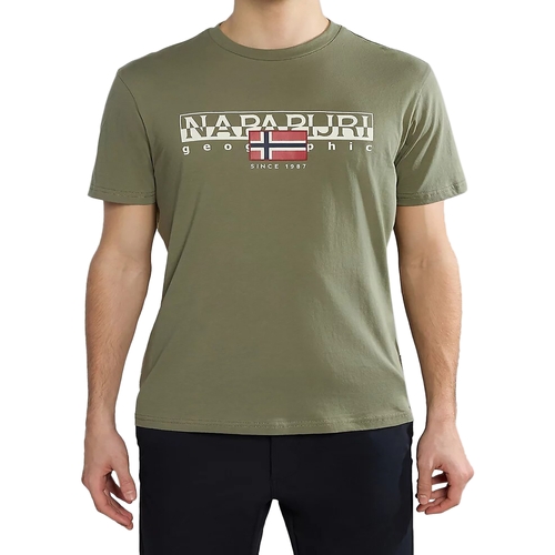 Odjeća Muškarci
 Majice kratkih rukava Napapijri 234926 Zelena