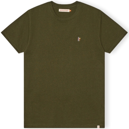 Odjeća Muškarci
 Majice / Polo majice Revolution T-Shirt Regular 1364 POS - Army Mel Zelena