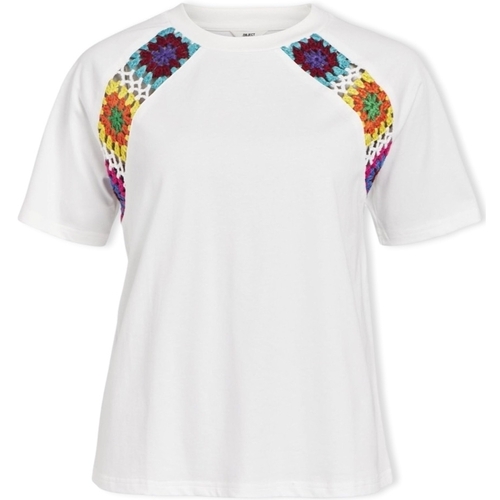 Odjeća Žene
 Topovi i bluze Object Top Bea S/S - Bright White Višebojna