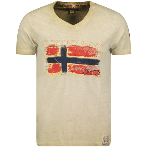 Odjeća Muškarci
 Majice kratkih rukava Geo Norway SW1561HGN-BEIGE Bež