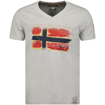 Odjeća Muškarci
 Majice kratkih rukava Geo Norway SW1561HGN-LIGHT GREY Siva
