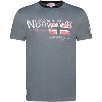 Odjeća Muškarci
 Majice kratkih rukava Geographical Norway SY1450HGN-Dark Grey Siva