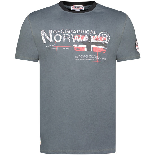 Odjeća Muškarci
 Majice kratkih rukava Geographical Norway SY1450HGN-Dark Grey Siva